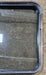 Used Black Radius Non Opening Window : 23 3/4" W x 26" H x 2" D - Young Farts RV Parts
