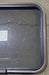 Used Black Radius Non Opening Window : 24 1/2" W x 23" H x 1 1/2" D - Young Farts RV Parts