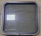 Used Black Radius Non Opening Window : 24 1/2" W x 23" H x 1 1/2" D - Young Farts RV Parts