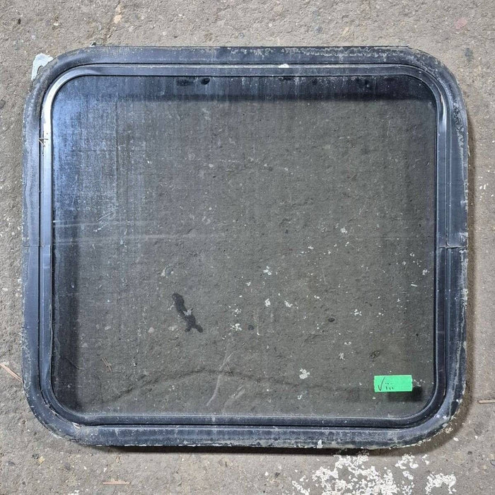 Used Black Radius Non-Opening Window - 24 1/4 X 21 1/2 X 2
