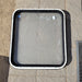 Used Black Radius Non-Opening Window : 24 1/4 X 22 X 2" D - Young Farts RV Parts