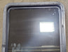 Used Black Radius Non Opening Window : 24" W x 35 1/2" H x 2" D - Young Farts RV Parts