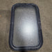 Used Black Radius Non-Opening Window : 24" X 13 3/4" X 2" D - Young Farts RV Parts