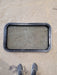 Used Black Radius Non Opening Window : 29 1/2" W x 17 1/2" H x 1 7/8" D - Young Farts RV Parts