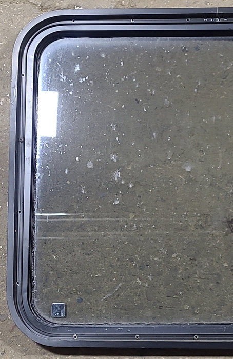 Used Black Radius Non Opening Window : 29 3/4" W x 23 3/4" H x 1 5/8" D