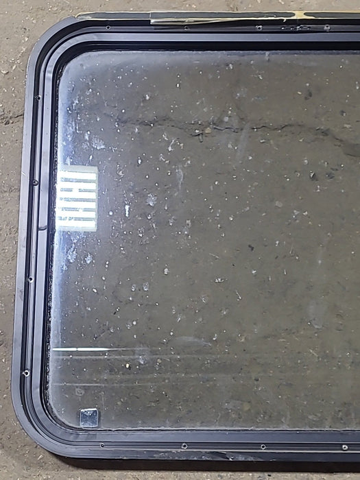 Used Black Radius Non Opening Window : 29 3/4" W x 23 3/4" H x 1 5/8" D