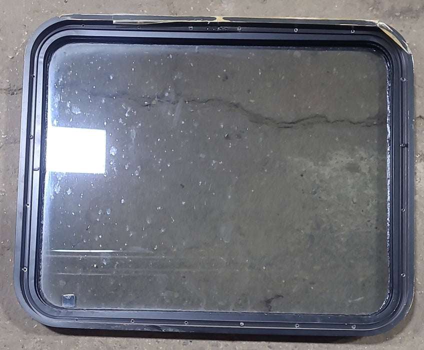 Used Black Radius Non Opening Window : 29 3/4" W x 23 3/4" H x 1 5/8" D