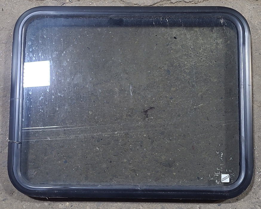 Used Black Radius Non Opening Window : 29 3/4" W x 23 3/4" H x 1 5/8" D