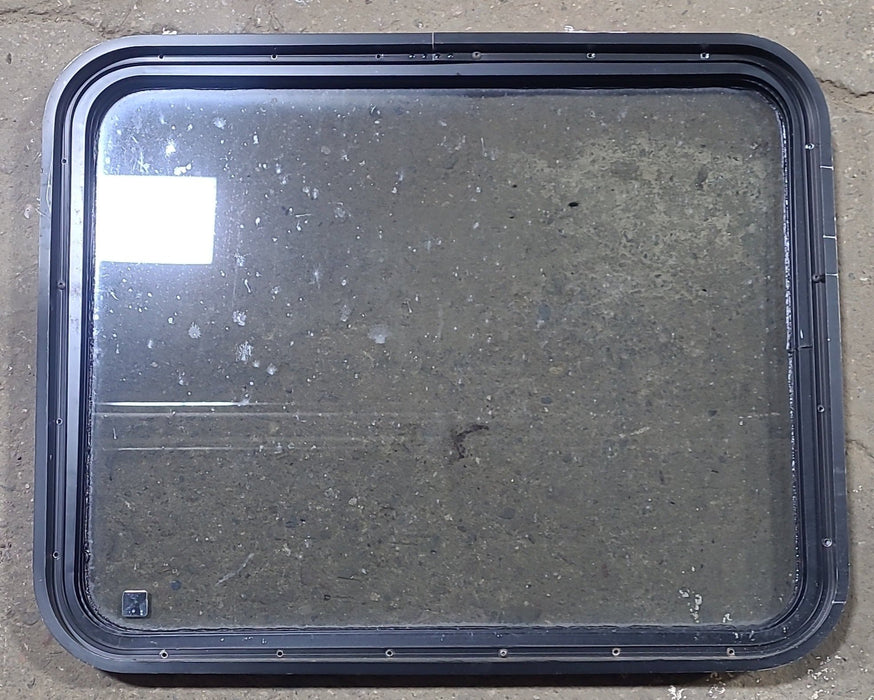Used Black Radius Non Opening Window : 29 3/4" W x 23 3/4" H x 1 5/8" D