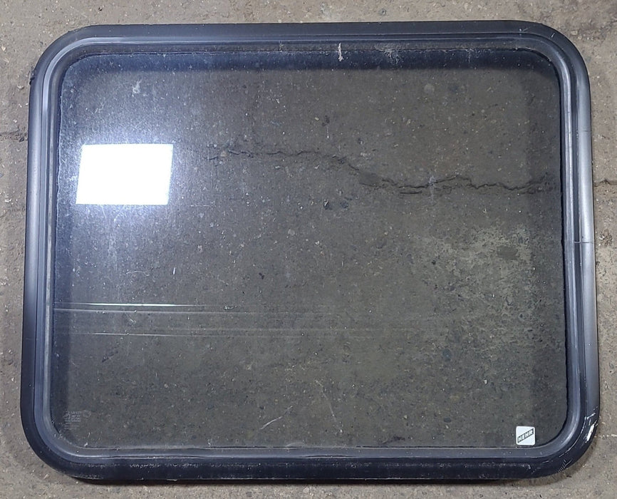 Used Black Radius Non Opening Window : 29 3/4" W x 23 3/4" H x 1 5/8" D