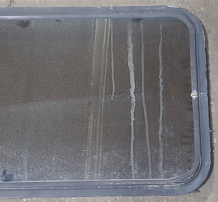 Used Black Radius Non Opening Window : 30 1/4" W x 21 3/4" H x 1 7/8" D