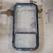 Used Black Radius Non-Opening Window : 34 1/2 X 17 1/2 X 2" D - Young Farts RV Parts