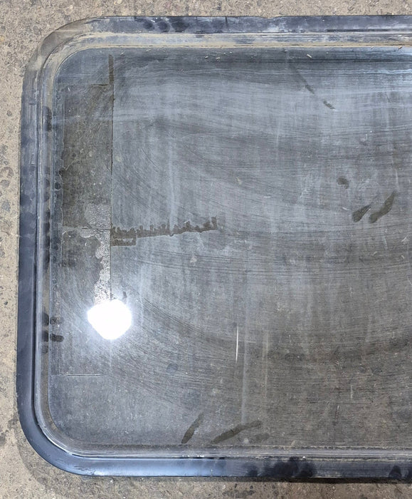 Used Black Radius Non-Opening Window : 34 1/4 x 23 1/4 x 1 1/2" D