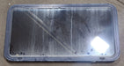 Used Black Radius Non Opening Window : 42 1/4" W x 21 1/2" H x 2" D - Young Farts RV Parts