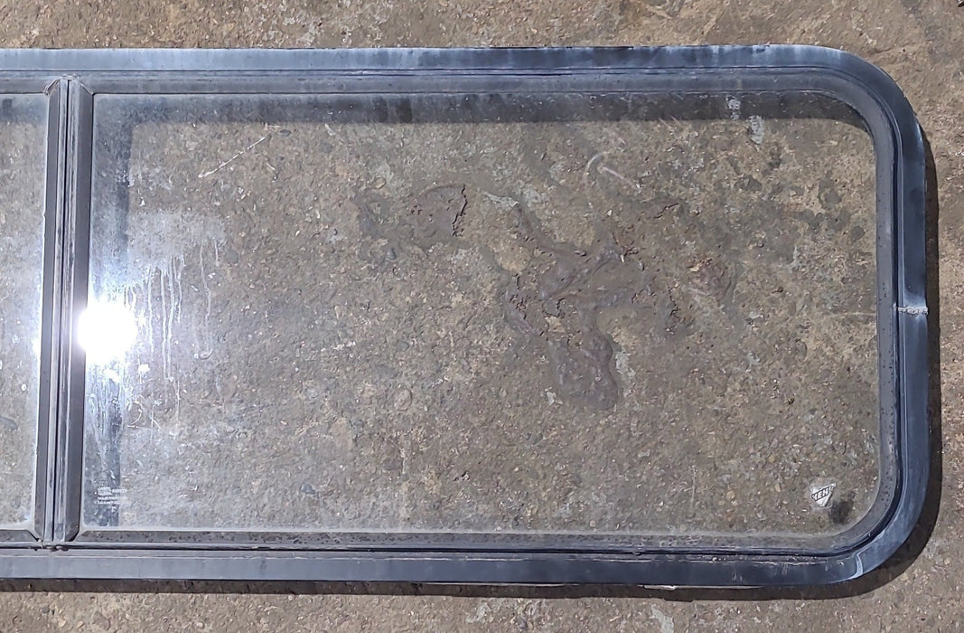 Used Black Radius Non Opening Window : 60 1/4" W x 18" H x 1 3/4" D