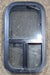 Used Black Radius Opening Window : 11 1/2" W x 21 1/4" H x 1 3/4" D - Young Farts RV Parts