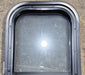 Used Black Radius Opening Window : 11 1/2" W x 21 1/4" H x 1 3/4" D - Young Farts RV Parts