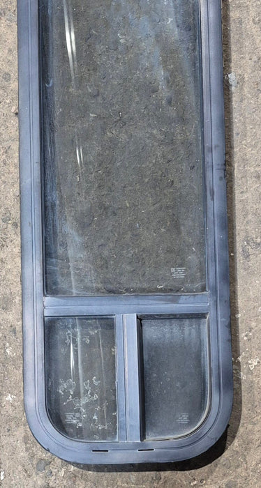 Used Black Radius Opening Window : 11 1/4" W x 47 1/4" H x 1 3/4" D - Young Farts RV Parts