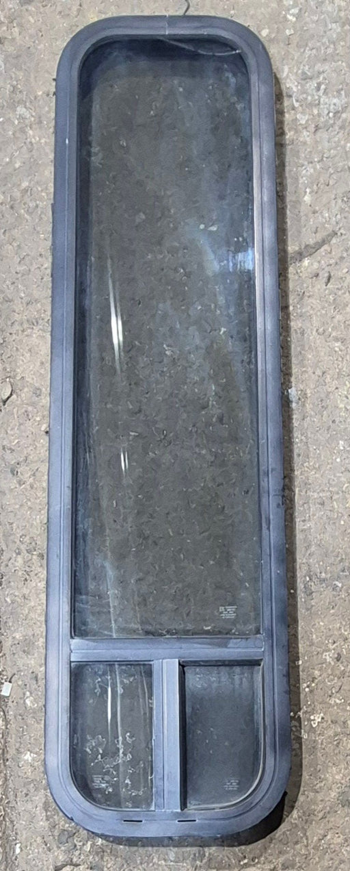 Used Black Radius Opening Window : 11 1/4" W x 47 1/4" H x 1 3/4" D - Young Farts RV Parts