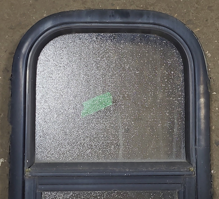 Used Black Radius Opening Window : 11 5/8" W X 21 3/8" H X 1 7/8" D