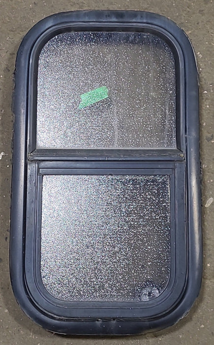 Used Black Radius Opening Window : 11 5/8" W X 21 3/8" H X 1 7/8" D