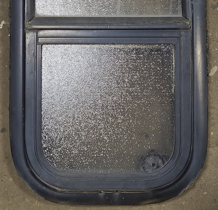 Used Black Radius Opening Window : 11 5/8" W X 21 3/8" H X 1 7/8" D