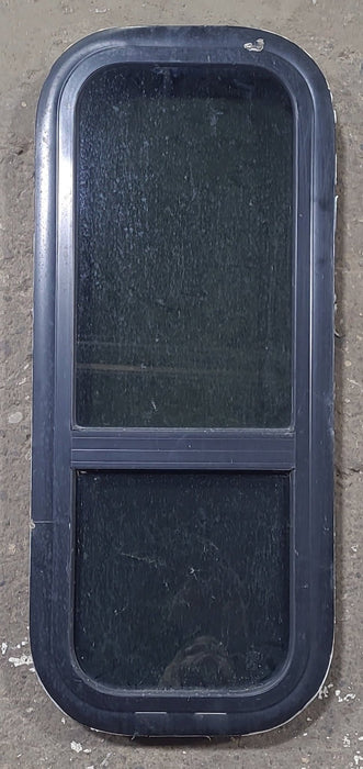 Used Black Radius Opening Window : 11" W x 29 1/4" H x 1 1/2" D