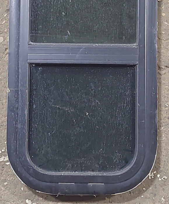Used Black Radius Opening Window : 11" W x 29 1/4" H x 1 1/2" D