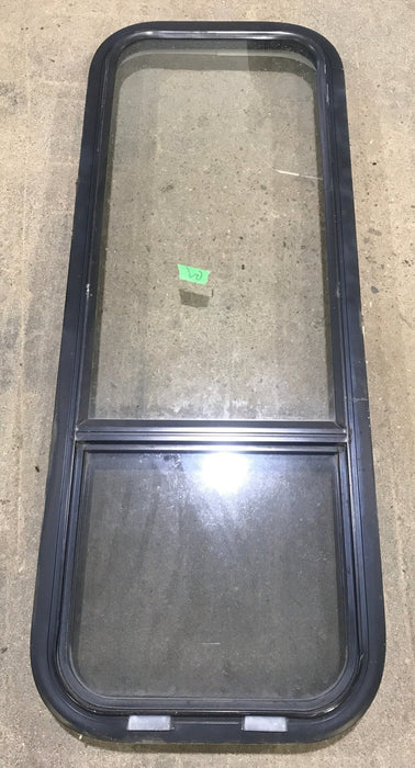 Used Black Radius Opening Window : 15 1/2" W x 41 1/2" H x 2" D