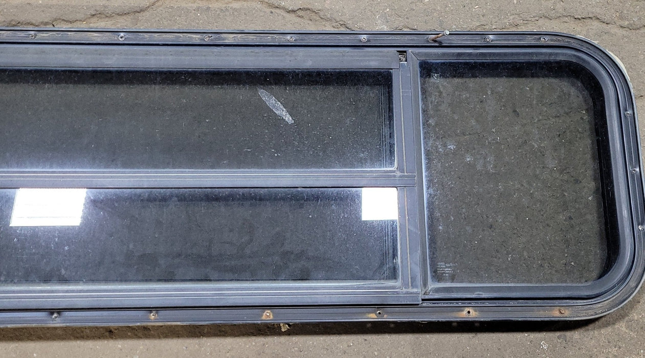 Used Black Radius Opening Window : 15 3/4" H X 61" W X 1 1/2" D