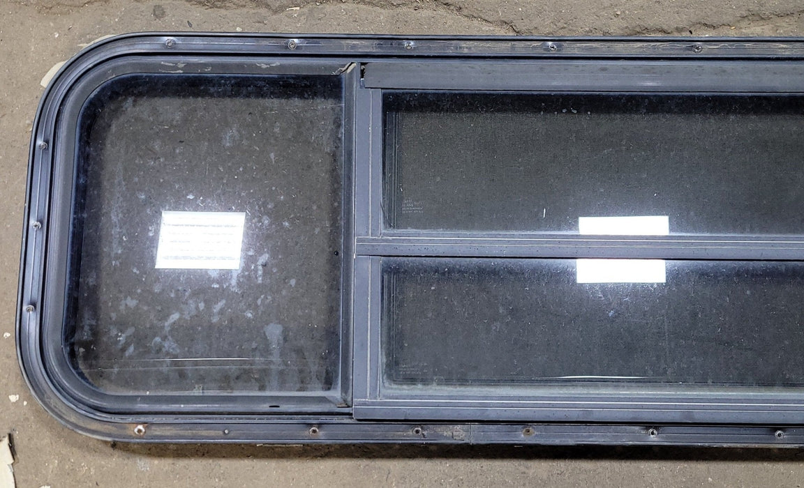 Used Black Radius Opening Window : 15 3/4" H X 61" W X 1 1/2" D
