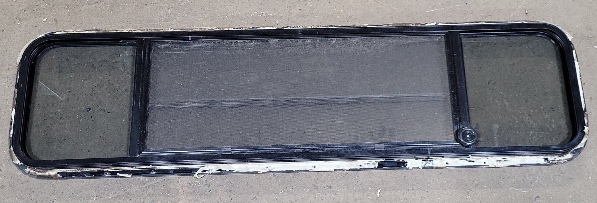 Used Black Radius Opening Window : 15 3/4" H X 61" W X 1 1/2" D