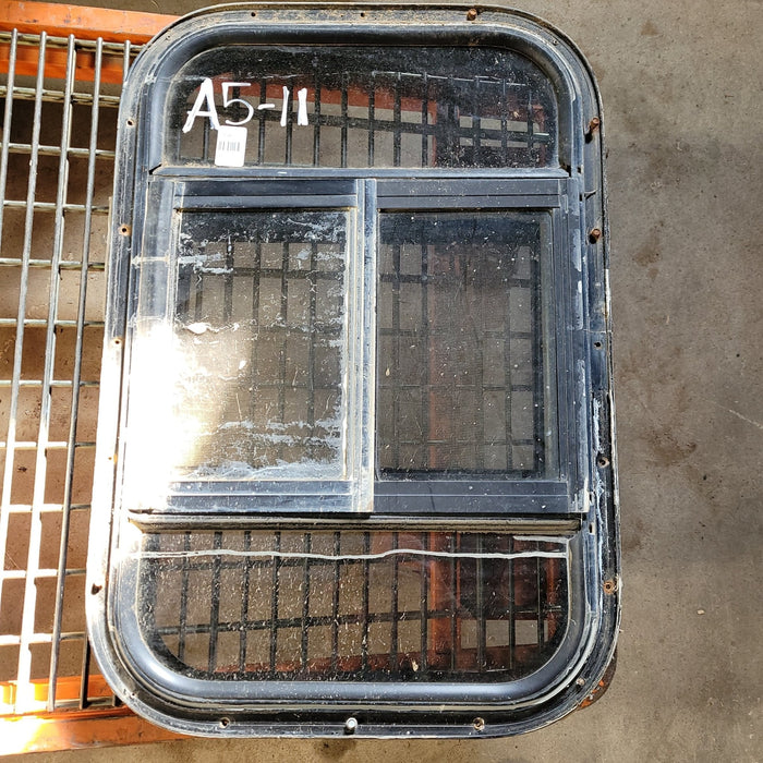 Used Black Radius Opening Window : 15 7/8 X 24 X 2" D