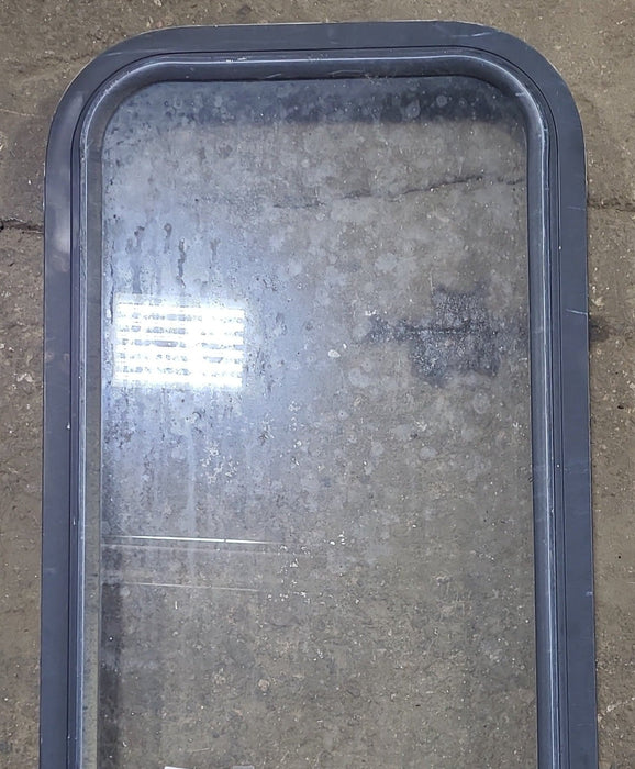 Used Black Radius Opening Window : 15" W x 41 3/4" H x 1 3/4" D