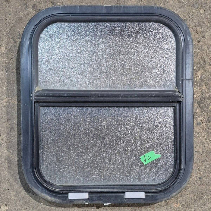 Used Black Radius Opening Window - 15.25 X 17.75 X 1.875