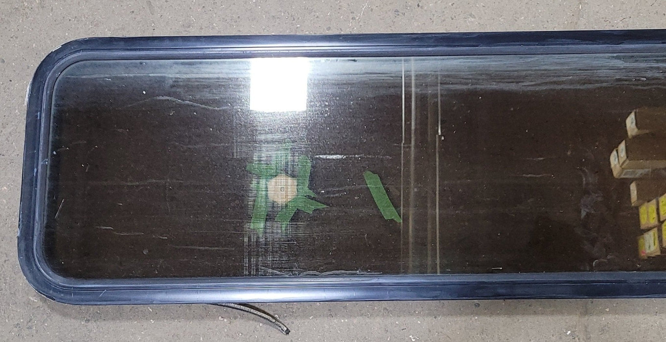 Used Black Radius Opening Window : 16 3/4" W X 59 1/2" H X 1 7/8" D