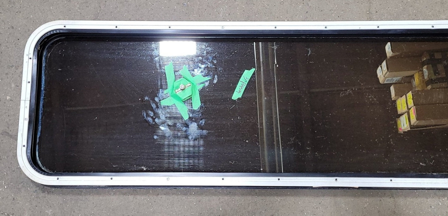 Used Black Radius Opening Window : 16 3/4" W X 59 1/2" H X 1 7/8" D