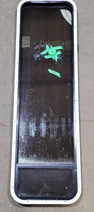 Used Black Radius Opening Window : 16 3/4" W X 59 1/2" H X 1 7/8" D