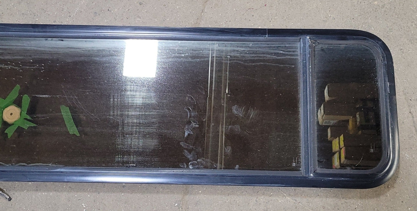 Used Black Radius Opening Window : 16 3/4" W X 59 1/2" H X 1 7/8" D