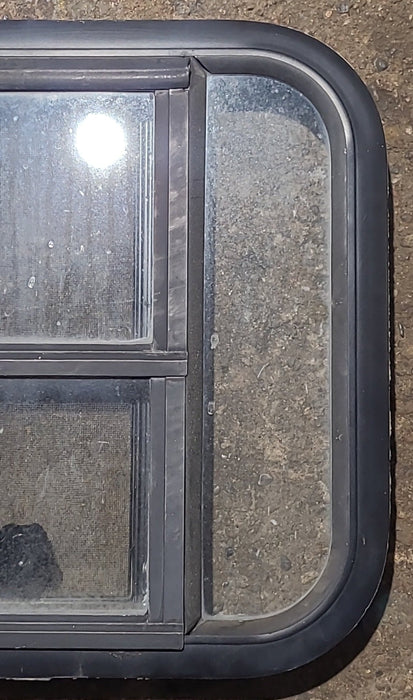 Used Black Radius Opening Window : 17 1/2" W x 17 1/2" H x 1 1/4" D
