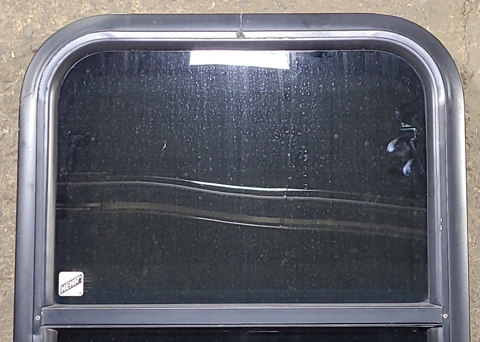 Used Black Radius Opening Window : 17 1/2" W x 21 1/2" H x 1 5/8" D
