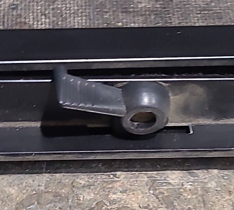 Used Black Radius Opening Window : 17 1/2" W x 23 1/2" H x 1 3/8" D