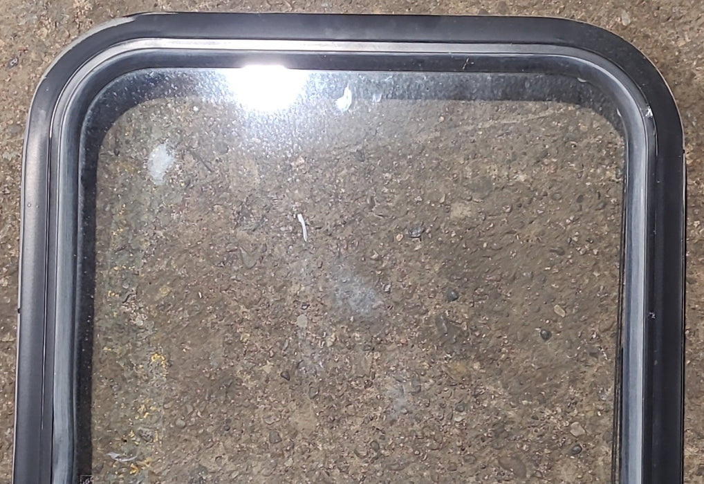 Used Black Radius Opening Window : 17 1/2" W x 23 1/2" H x 1 3/8" D