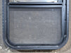 Used Black Radius Opening Window : 17 1/2" W x 25 1/4" H x 1 7/8" D - Young Farts RV Parts