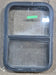 Used Black Radius Opening Window : 17 1/2" W x 25 1/4" H x 1 7/8" D - Young Farts RV Parts