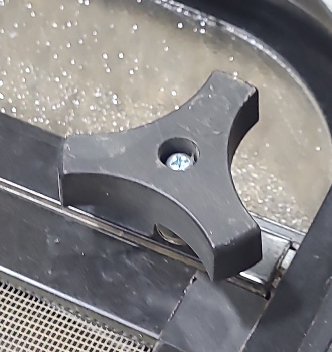 Used Black Radius Opening Window : 17 1/2" W x 8 1/2" H x 1 3/4" D