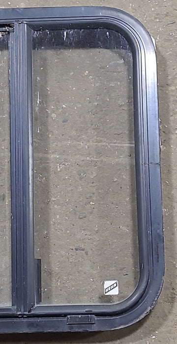 Used Black Radius Opening Window : 17 3/4" W x 22" H x 1 7/8" D