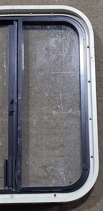 Used Black Radius Opening Window : 17 3/4" W x 22" H x 1 7/8" D