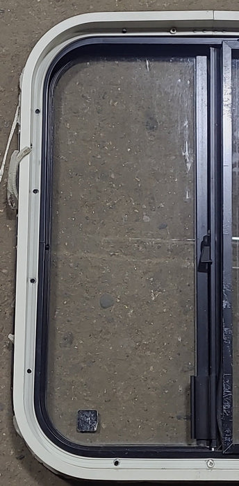 Used Black Radius Opening Window : 17 3/4" W x 22" H x 1 7/8" D