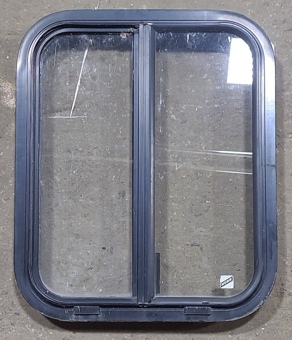 Used Black Radius Opening Window : 17 3/4" W x 22" H x 1 7/8" D